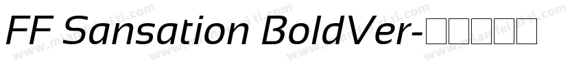 FF Sansation BoldVer字体转换